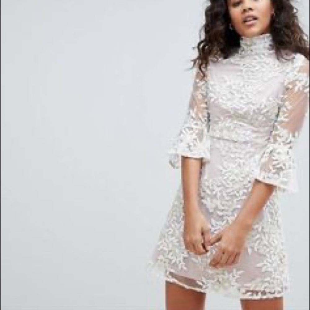 Dolly & Delicious Tall White skater dress